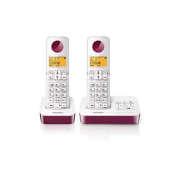 Téléphone fixe Téléphone sans fil duo avec répondeur Philips D2152WP/FR