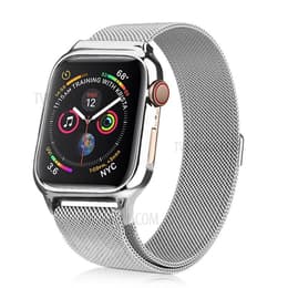 Apple Watch (Series 4) 2018 GPS + Cellular 44 mm - Acier inoxydable Argent - Milanais Argent