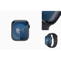 Apple Watch () 2023 GPS + Cellular 41 mm - Aluminium Minuit - Bracelet sport Midnight