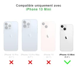 Coque Back Market iPhone 13 mini et écran de protection - Plastique 60% recyclé - Transparent