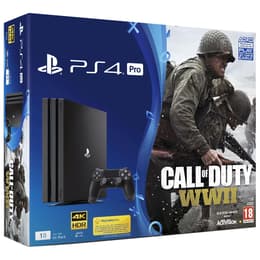 PlayStation 4 Pro 1000Go - Noir + Call of Duty: WWII