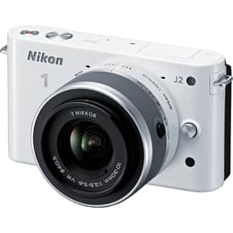 Hybride - Nikon 1 J2 Blanc Nikon 1 Nikkor 30-110mm f/3.5-5.6VR