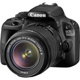 Reflex - Canon EOS 100D - Noir + Objectif EF-S 18-55 mm f/3,5-5,6 III