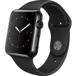 Apple Watch (Series 2) GPS 38 mm - Aluminium Gris sidéral - Sport Nike Noir