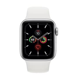 Apple Watch (Series 5) Septembre 2019 40 mm - Aluminium Argent - Bracelet Sport Blanc