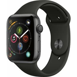 Apple Watch (Series 4) Septembre 2018 44 mm - Aluminium Gris sidéral - Bracelet Sport Noir