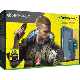 Xbox One X 1000Go - Jaune/Bleu - Edition limitée CyberPunk 2077 + CyberPunk 2077