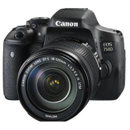 Reflex - Canon EOS 750D Noir Canon EF-S 18-135mm f/3.5-5.6 IS STM