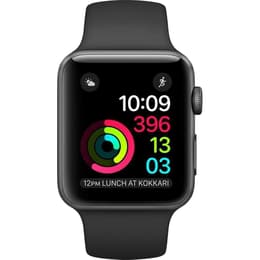 Apple Watch (Series 2) GPS 42 mm - Aluminium Gris sidéral - Bracelet Sport Noir