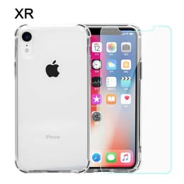 Coque iPhone XR et écran de protection - Plastique recyclé - Transparente