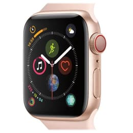 Apple Watch (Series 4) GPS + Cellular 40 mm - Aluminium Or - Bracelet sport Or rose