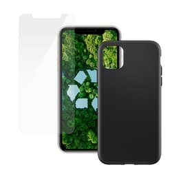 Coque iPhone 11 et écran de protection - Plastique - Noir