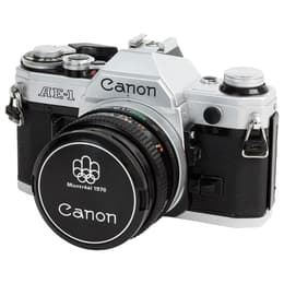 Reflex Canon AE-1 Noir/Gris + Objectif FD 50mm f/1.8