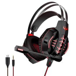 Casque gaming filaire avec micro Ovleng GT63 - Rouge