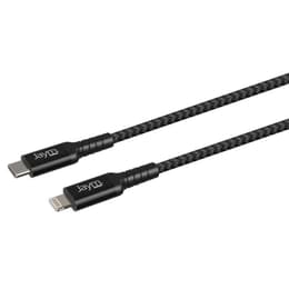 Cable JAYM Ultra-Renforcé 1,5 m - Charge Rapide - USB-C vers Lightning (Certifié MFI) Garanti à  Vie - Fabriqué en Fibre Dupont Kevlar