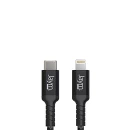 Cable JAYM Ultra-Renforcé 2,5 m - Charge Rapide - USB-C vers Lightning (Certifié MFI) Garanti à  Vie - Fabriqué en Fibre Dupont Kevlar