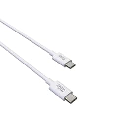 JAYM - Pack Chargeur Secteur Rapide USB-C 18W PD + Câble USB-C 2 mètres vers Type-C