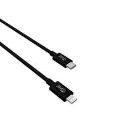 JAYM - Pack Chargeur voiture Rapide USB-C 20W PD + Câble USB-C 1 mètre Compatible Lightning MFI Blanc