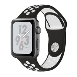 Apple Watch (Series 4) GPS 44 mm - Aluminium Gris sidéral - Sport Nike Noir/Blanc