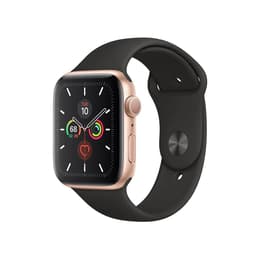 Apple Watch (Series 4) GPS 44 mm - Aluminium Or - Boucle sport Noir