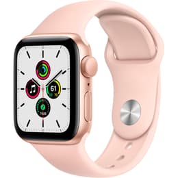 Apple Watch (Series SE) Septembre 2020 40 mm - Aluminium Or - Bracelet Sport Rose des sables