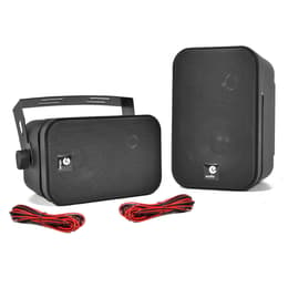 Enceinte E-Audio Paire de mini enceintes 100W noires 3,5" 2 voies de haute qualité - Noir