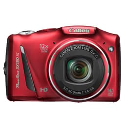 Compact - Canon PowerShot SX150 IS Rouge Canon Canon 5-60mm f/3,4-5,6