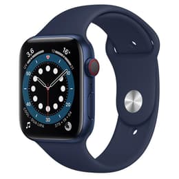 Apple Watch (Series 6) Septembre 2020 44 mm - Aluminium Bleu - Bracelet Sport Bleu