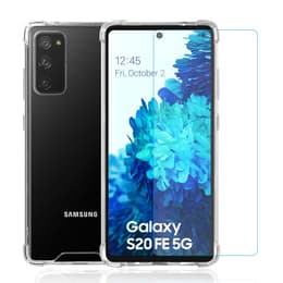 Coque Galaxy S20 FE/FE5G et 2 écrans de protection - Plastique recyclé - Transparent