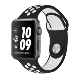 Apple Watch (Series 3) GPS + Cellular 42 mm - Aluminium Gris sidéral - Sport Nike Noir/Blanc