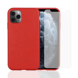 Coque et 2 écrans de protection iPhone 11 Pro - Compostable - Rouge