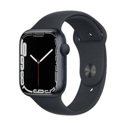 Apple Watch (Series 7) GPS 45 mm - Aluminium Noir sidéral - Bracelet sport Noir