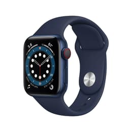 Apple Watch (Series 6) GPS + Cellular 40 mm - Aluminium Bleu - Boucle sport Bleu