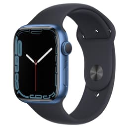 Apple Watch (Series 7) GPS 45 mm - Aluminium Bleu - Bracelet sport Bleu