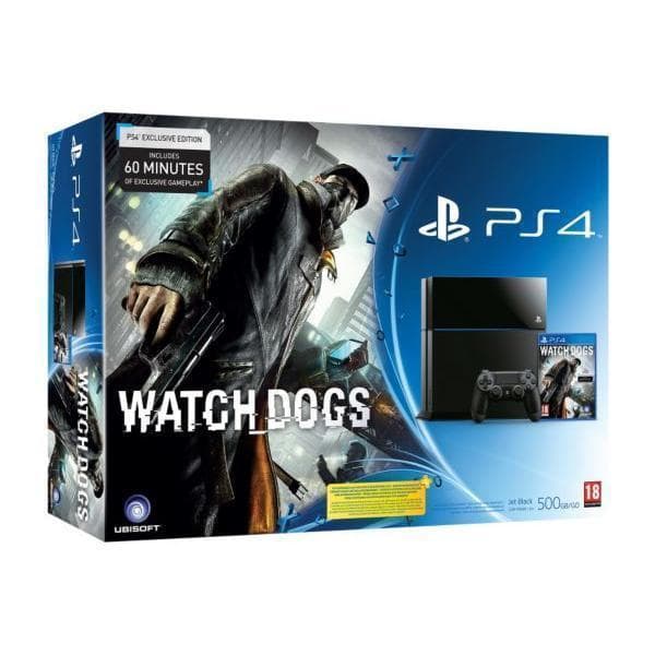 PlayStation 4 500Go - Jet black + Watch Dogs