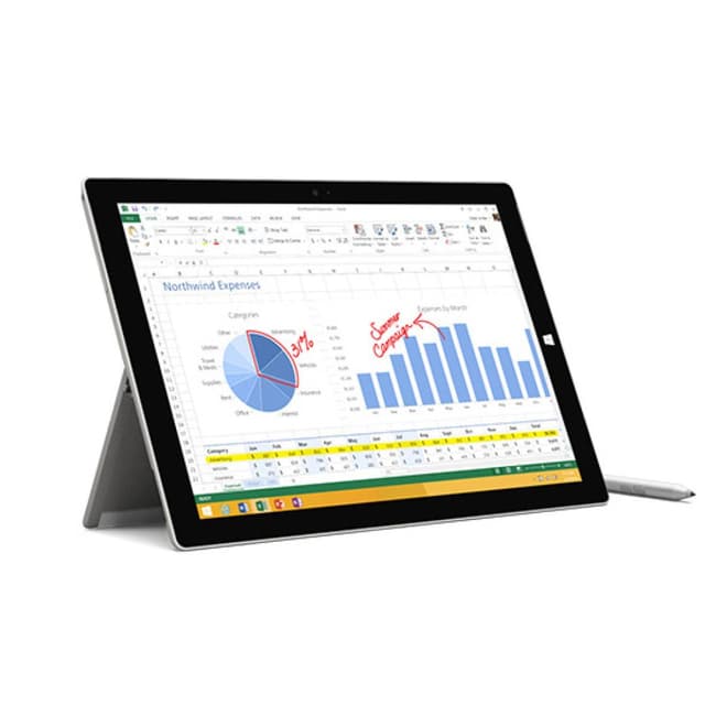 Microsoft Surface Pro 3 12" Core i7 1,7 GHz  - SSD 512 Go - 8 Go 