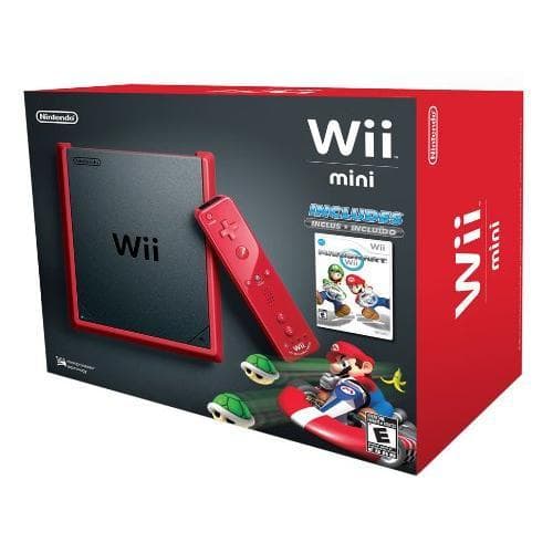 Console Nintendo Wii Mini RVL-201 + Manette + Pack MARIO Kart - Rouge