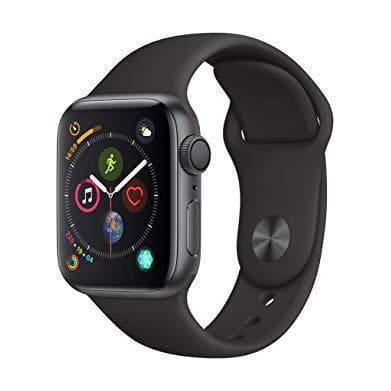 Apple Watch (Series 4) 2018 40 mm - Aluminium Gris sidéral - Bracelet Sport Noir