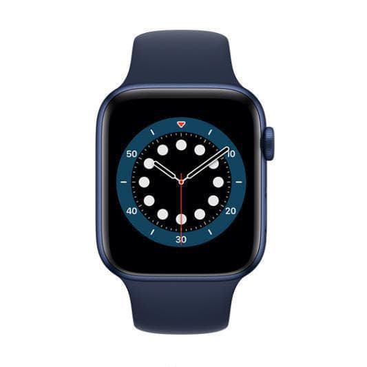 Apple Watch (Series 6) GPS 44 mm - Aluminium Bleu - Bracelet Bracelet sport Bleu