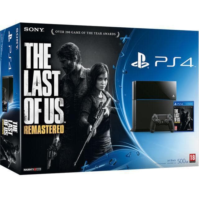 PlayStation 4 500Go - Jet black + The Last of Us Remastered