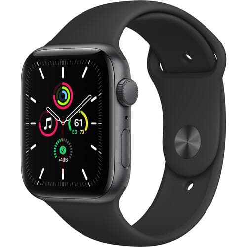 Apple Watch (Series SE) GPS 44 mm - Aluminium Gris sidéral - Bracelet Bracelet sport Noir