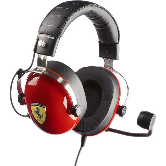 Casque Réducteur de Bruit Gaming avec Micro Thrustmaster T.Racing Scuderia Ferrari Edition - Noir/Rouge