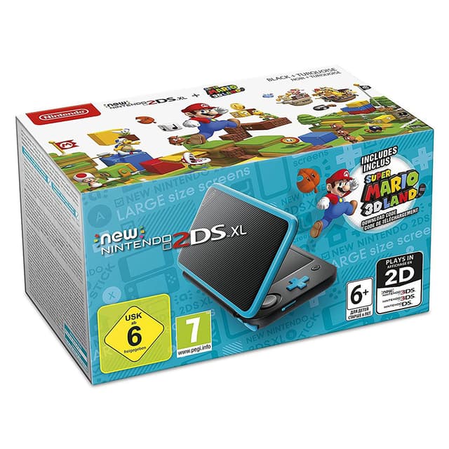 Console Nintendo New 2DS XL + Super Mario 3D Land - Noir/Bleu
