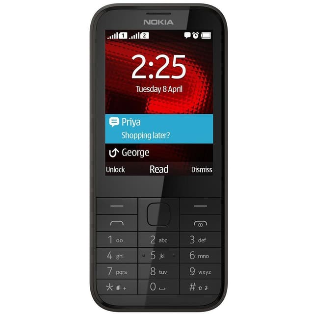 Nokia 225 Dual Sim - Noir- Débloqué