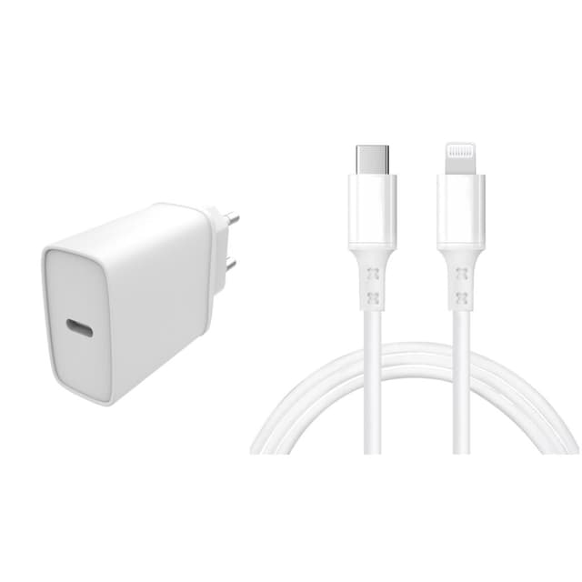 Chargeur + Câble (USB-C + Lightning) 20W - WTK