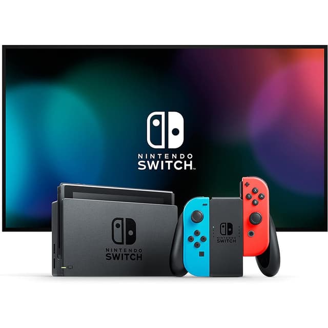 Nintendo Switch 32Go - Bleu/Rouge + Ring Fit Adventure