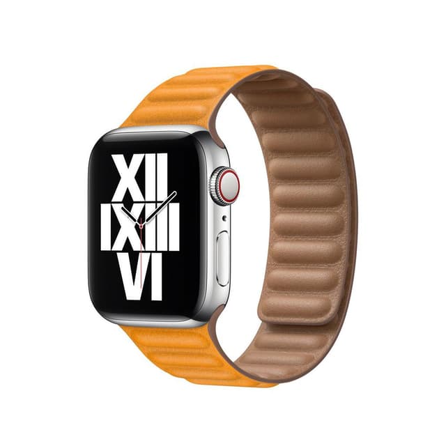 Apple Watch (Series 6) GPS + Cellular 40 mm - Aluminium Or - Bracelet Bracelet sport Pavot de Californie