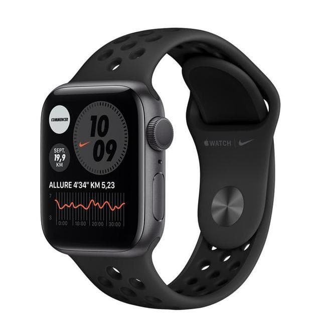 Apple Watch (Series SE) GPS 40 mm - Aluminium Gris sidéral - Bracelet sport Nike Noir