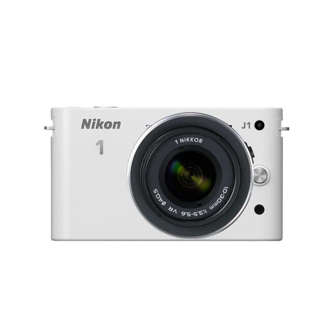 Hybride Nikon 1 J1 - Blanc + Objectif 1 Nikkor VR 10-30mm f/2.8