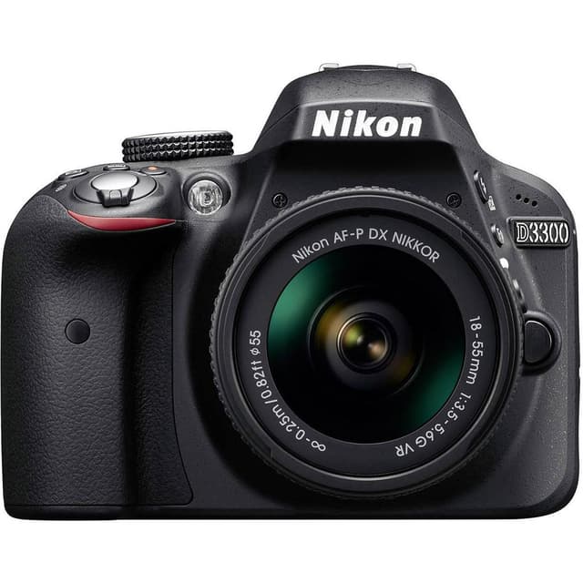 Reflex - Nikon D3300 Noir Nikon AF-P DX Nikkor 18-55mm f/3.5-5.6G VR